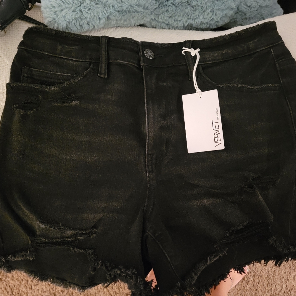 SOLD! Vervet black shorts/ cello Jean shorts